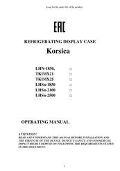 GGMgastro Korsica LHSn-2500 Manual