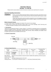 Shodex IC SI-90 4E Operation Manual