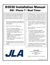 JLA D3030 Installation Manual