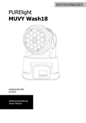 PURElight MUVY Wash18 User Manual