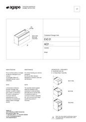 Agape EVO 21 AE21 Series Assembly Instructions Manual