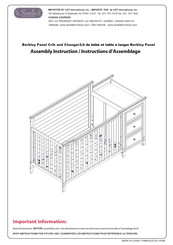 Sorelle Berkley Panel Crib and Changer Assembly Instruction Manual