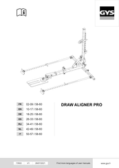 GYS DRAW ALIGNER PRO Operating Manual