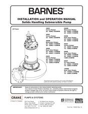 CRANE PUMPS & SYSTEMS BARNES 4SHVBA50052 Installation And Operation Manual