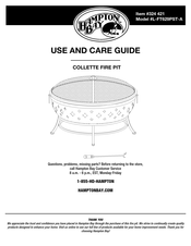 HAMPTON BAY COLLETTE L-FT629PST-A Use And Care Manual