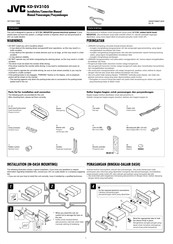 JVC KD-SV3105 Installation & Connection Manual