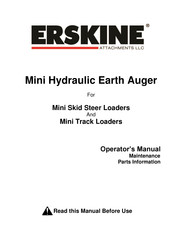 Erskine Attachments Mini Earth Auger Operator's Manual