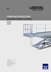 Lissmac MAB 3001 Operating Instructions Manual