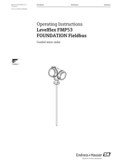 Endress+Hauser Levelflex FMP53 FOUNDATION Fieldbus Operating Instructions Manual