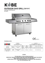 KOBE 8340 Use And Care Manual