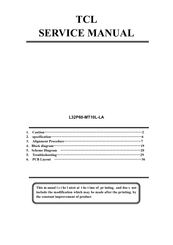 TCL L32P60-MT10L-LA Service Manual