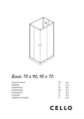 Cello Basic 90x70 Instruction Manual