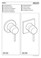 KEUCO IXMO 59551 010201 Mounting Instruction