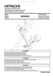 Hitachi N2503AF Instruction And Safety Manual