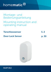 HomeMatic HmIP-DLS Mounting Instruction And Operating Manual