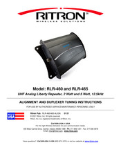 Ritron Liberty RLR-460 Manual