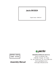 Jacto BK3024 Assembly Manual