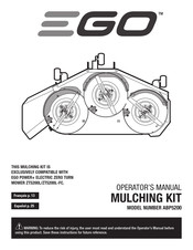 EGO ABP5200 Operator's Manual