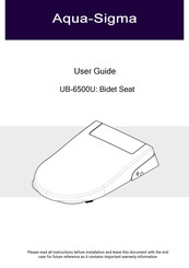 Aqua-Sigma UB-6500U User Manual
