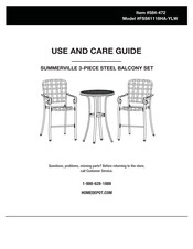 Homedepot SUMMERVILLE FSS61118HA-YLW Use And Care Manual