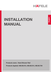 Häfele 485.60.614 Installation Manual