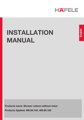 Häfele 495.60.105 Installation Manual