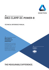 Dewetron DW2-CLAMP-DC-POWER-8 Technical Reference Manual