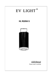EV LIGHT HL RGBW-S User Manual