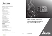 Delta DVP-FEN01 Operation Manual