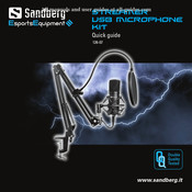 Sandberg Streamer USB Microphone Kit Quick Manual