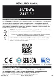 Seneca Z-LTE-WW Installation Manual