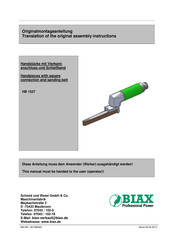 BIAX HB 1527 Manual