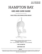 HAMPTON BAY KIKO GCS09189A Use And Care Manual