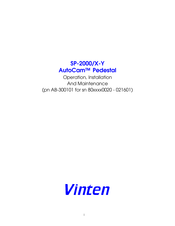 Vinten AutoCam SP-2000/X-Y Operation Installation And Maintenance