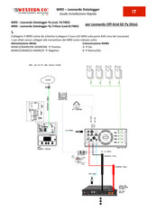 Western Co WRD Leonardo Datalogger Py Trifase Quick Installation Manual