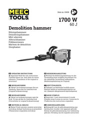 Meec tools 011639 Operating Instructions Manual