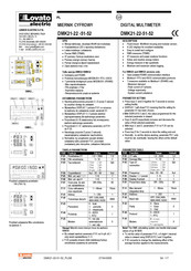Lovato Electric DMK21-22-51-52 Quick Start Manual