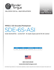Blonder Tongue SDE-6S-ASI User Manual