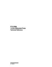 Tektronix P7313SMA Technical Reference