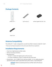 Ubiquiti airFiber AF-11 Quick Start Manual