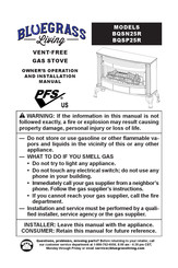 BLUEGRASS BQSN25R Owner's Operation And Installation Manual