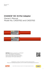 Hubbell CHANCE C4031763 Owner's Manual