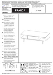 easyfurn FRANCA Z7.T14 Series Installation Instructions Manual
