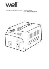 Well PSUP-CONV-TRA1000-WL Instruction Manual