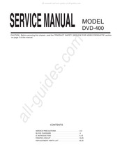 Prology DVD-400 Service Manual