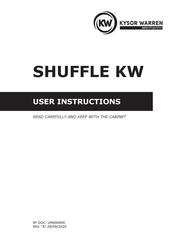 Kysor/Warren SHUFFLE KW User Instructions