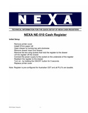 Nexa NE-510 Quick Start Manual