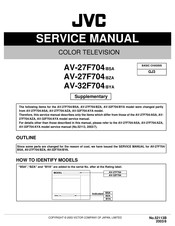 JVC AV-27F704/AZA Service Manual