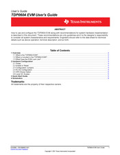 Texas Instruments TDP0604 User Manual