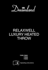 Dreamland RELAXWELL F2002 Operating Instructions Manual
